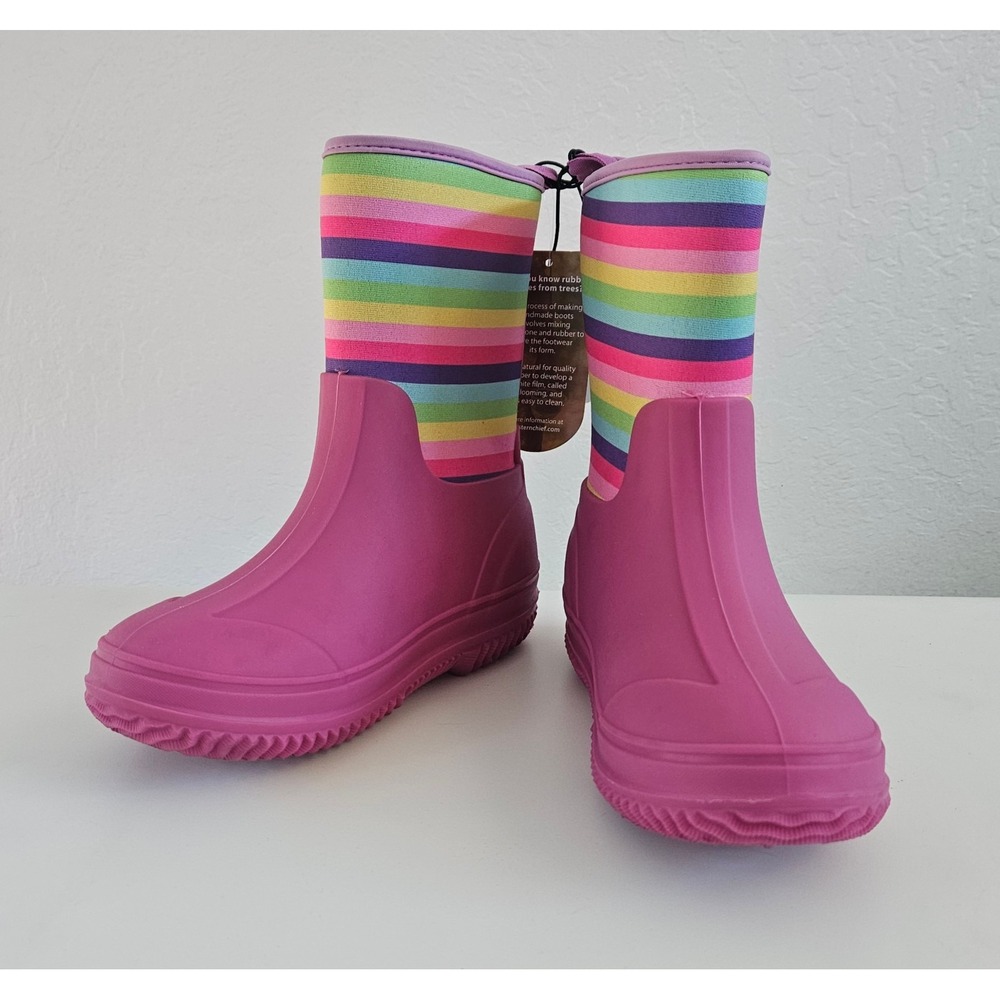 Western Chief Freestyle Neoprene Cold Weather Boots Girls 1 Purple Waterproof